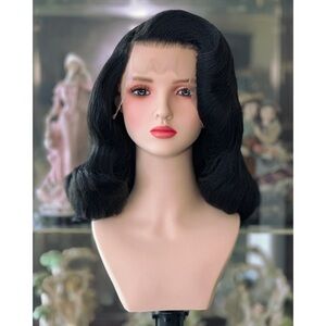 Pinup Inspired Jet Black Lacefront Wig